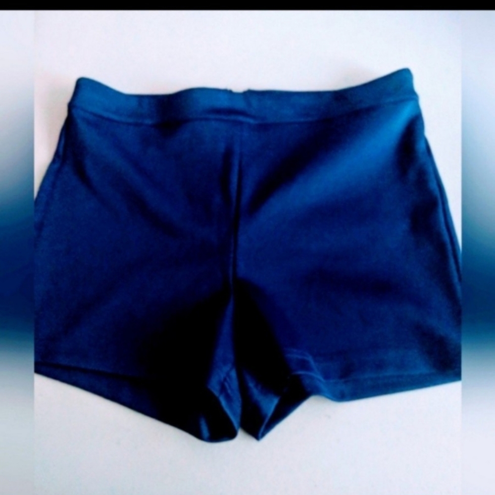 Women's Retro Dodger Blue Shorts Athletic Sports Outdoor Game Day Workout